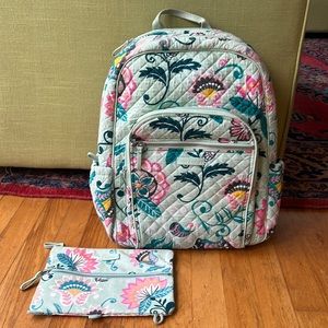 Vera Bradley Campus Backpack - Mink Flowers